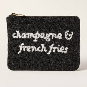 🆕 Kate Spade x Target Limited Edition Champagne & French Fries Beaded Clutch